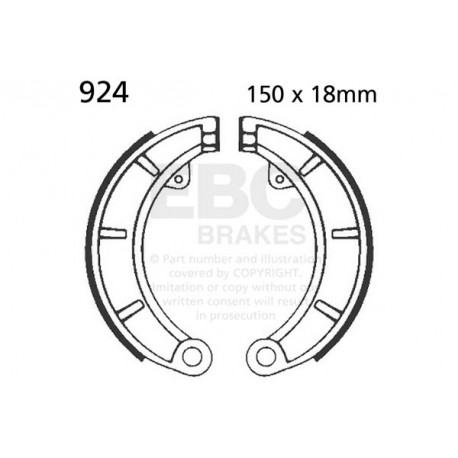Brzdy EBC Moto EBC Zadné Brzdové obloženie&nbsp; Organic 805 | ebc-brzdy.sk