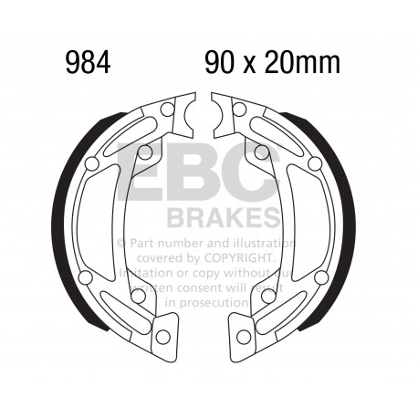 Brzdy EBC Moto EBC Zadné Brzdové obloženie&nbsp; Organic 805 | ebc-brzdy.sk