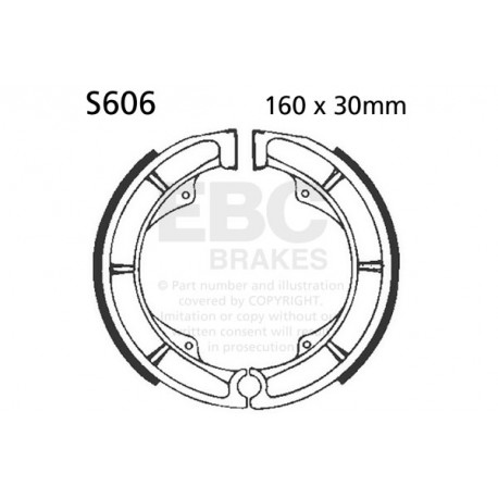 Brzdy EBC Moto EBC Brzdové čeľuste Organic S606 | ebc-brzdy.sk
