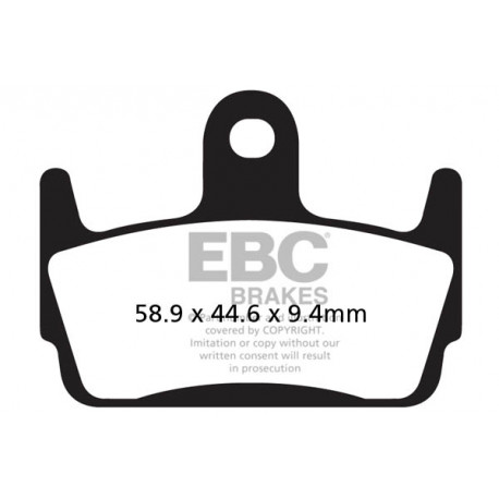 Brzdy EBC Moto EBC Brzdové obloženie Organic SFA234 | ebc-brzdy.sk