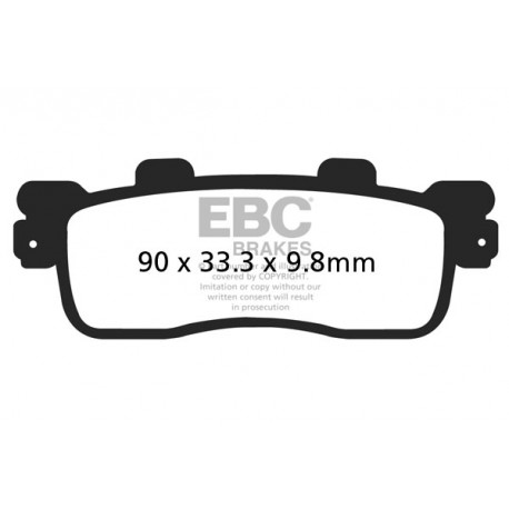 Brzdy EBC Moto EBC Brzdové obloženie Organic SFA498 | ebc-brzdy.sk