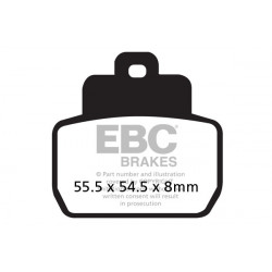 EBC Brzdové obloženie Organic SFA425