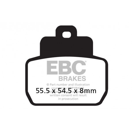 Brzdy EBC Moto EBC Brzdové obloženie Organic SFA425 | ebc-brzdy.sk