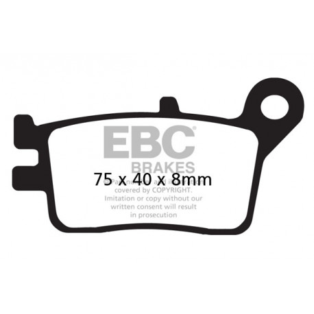Brzdy EBC Moto EBC Brzdové obloženie Organic FA153 | ebc-brzdy.sk