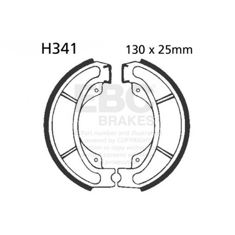 Brzdy EBC Moto EBC Brzdové čeľuste Plain H341 | ebc-brzdy.sk