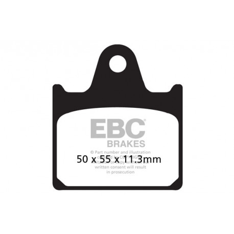 Brzdy EBC Moto EBC Brzdové obloženie Organic FA109 | ebc-brzdy.sk