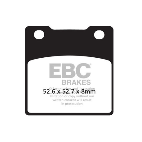 Brzdy EBC Moto EBC Brzdové obloženie Organic FA FA161 | ebc-brzdy.sk