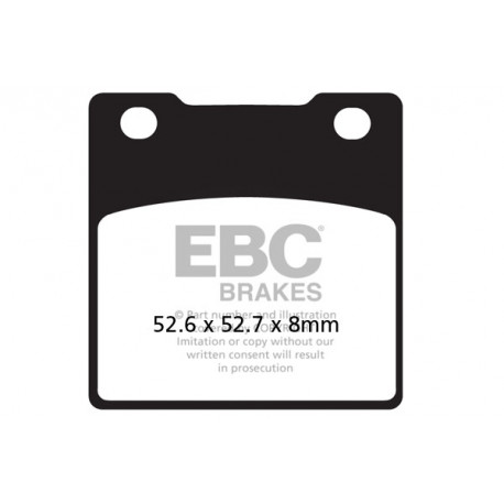 Brzdy EBC Moto EBC Brzdové obloženie Organic FA161 | ebc-brzdy.sk