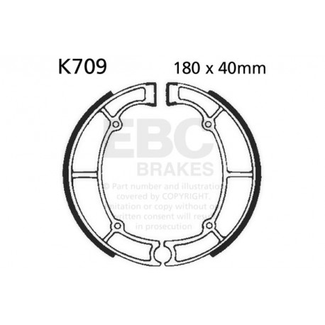 Brzdy EBC Moto EBC Brzdové čeľuste Plain K709 | ebc-brzdy.sk