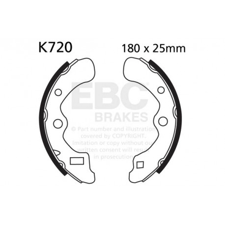 Brzdy EBC Moto EBC Brzdové čeľuste Plain K720 | ebc-brzdy.sk