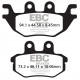 Brzdy EBC Moto EBC Brzdové obloženie Organic FA686TT | ebc-brzdy.sk