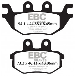 EBC Brzdové obloženie Organic FA686TT