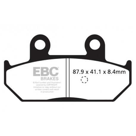 Brzdy EBC Moto EBC Brzdové obloženie Organic SFA412 | ebc-brzdy.sk