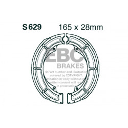 EBC Sada brzdové čeľuste Organic S629