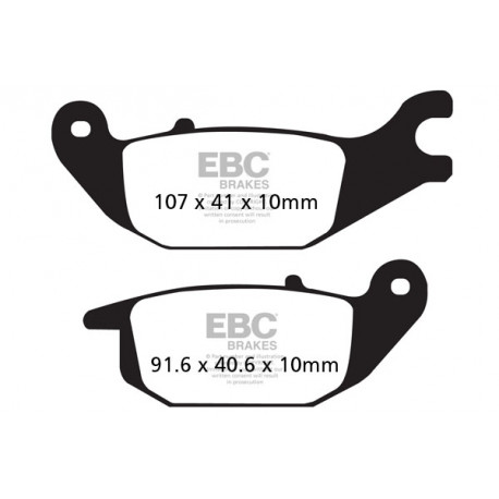 Brzdy EBC Moto EBC Brzdové obloženie Organic SFA343 | ebc-brzdy.sk