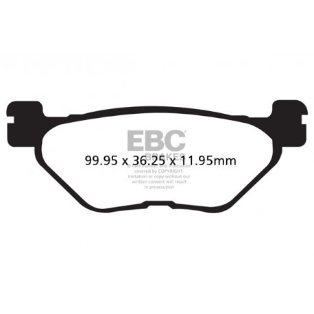 Brzdy EBC Moto EBC Brzdové obloženie Organic SFA319 | ebc-brzdy.sk