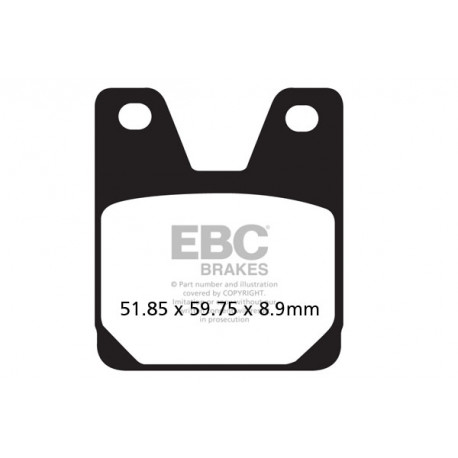 Brzdy EBC Moto EBC Brzdové obloženie Organic FA267 | ebc-brzdy.sk