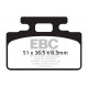 Brzdy EBC Moto EBC Brzdové obloženie Organic FA151 | ebc-brzdy.sk