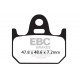 Brzdy EBC Moto EBC Brzdové obloženie Organic FA162 | ebc-brzdy.sk