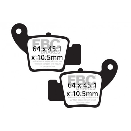 Brzdy EBC Moto EBC Brzdové obloženie Carbon TT FA634TT | ebc-brzdy.sk