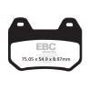 EBC Brzdové obloženie Organic FA304