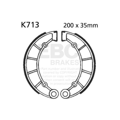 Brzdy EBC Moto EBC Brzdové čeľuste Plain K713 | ebc-brzdy.sk