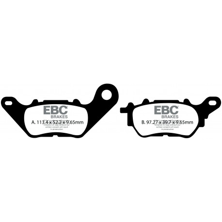 Brzdy EBC Moto EBC Brzdové obloženie Organic SFA706 | ebc-brzdy.sk