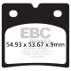 Brzdy EBC Moto EBC Brzdové obloženie Organic FA696 | ebc-brzdy.sk