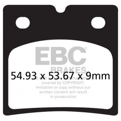 EBC Brzdové obloženie Organic FA696