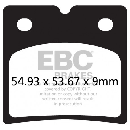 Brzdy EBC Moto EBC Brzdové obloženie Organic FA696 | ebc-brzdy.sk