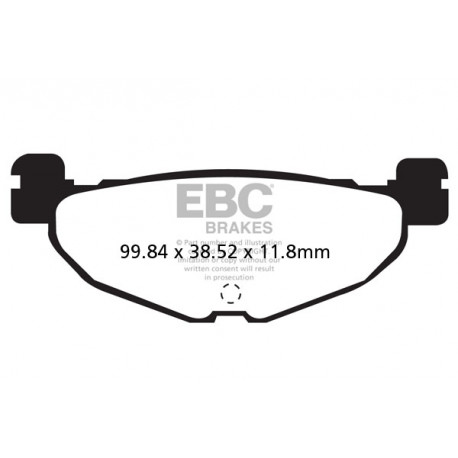 Brzdy EBC Moto EBC Brzdové obloženie SFAC408 | ebc-brzdy.sk