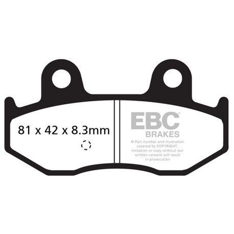 Brzdy EBC Moto EBC Brzdové obloženie SFAC Scooter Carbon SFAC411 | ebc-brzdy.sk
