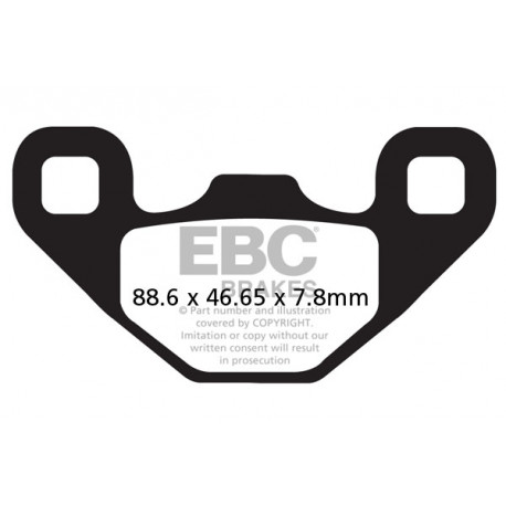 Brzdy EBC Moto EBC Brzdové obloženie FA489R | ebc-brzdy.sk