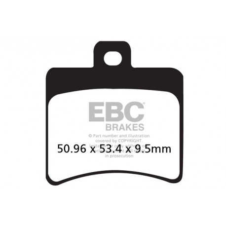 Brzdy EBC Moto EBC Brzdové obloženie SFAHH Scooter Sintered SFA298HH | ebc-brzdy.sk