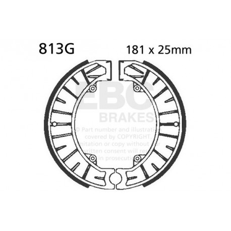 Brzdy EBC Moto EBC Brzdové čeľuste Grooved 813G | ebc-brzdy.sk