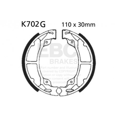 Brzdy EBC Moto EBC Brzdové čeľuste Grooved K702G | ebc-brzdy.sk