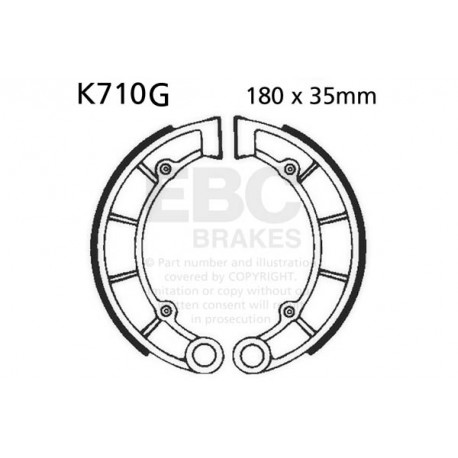 Brzdy EBC Moto EBC Brzdové čeľuste Grooved K710G | ebc-brzdy.sk