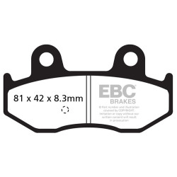 EBC Brzdové obloženie SFAHH Scooter Sintered SFA411HH