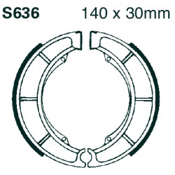 EBC Brzdové čeľuste Grooved S636G