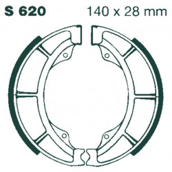EBC Brzdové čeľuste Grooved S620G