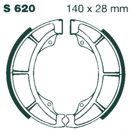 Brzdy EBC Moto EBC Brzdové čeľuste Grooved S620G | ebc-brzdy.sk