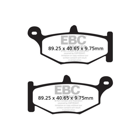 Brzdy EBC Moto EBC Brzdové obloženie Double-H Sintered FA419HH | ebc-brzdy.sk