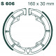 Brzdy EBC Moto EBC Brzdové čeľuste Grooved S606G | ebc-brzdy.sk
