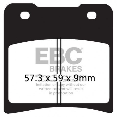 Brzdy EBC Moto EBC Brzdové obloženie FA150HH | ebc-brzdy.sk
