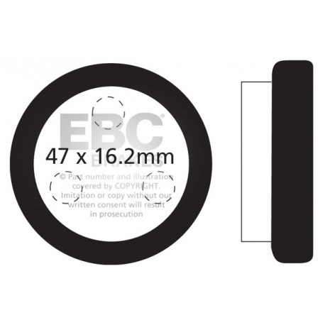 Brzdy EBC Moto EBC Brzdové obloženie FA021R | ebc-brzdy.sk