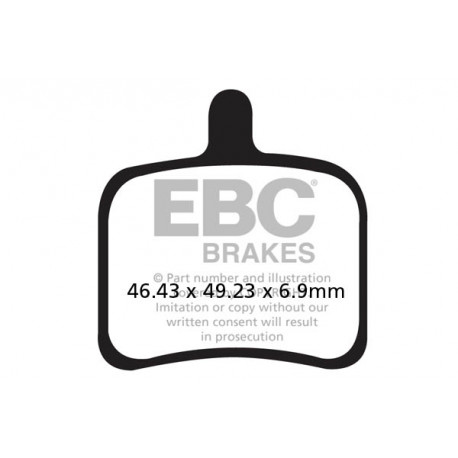 Brzdy EBC Moto EBC Brzdové obloženie FA460HH | ebc-brzdy.sk