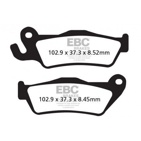 Brzdy EBC Moto EBC Brzdové obloženie FA438HH | ebc-brzdy.sk