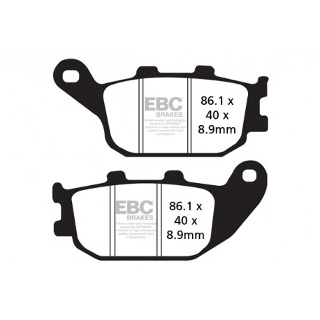 Brzdy EBC Moto EBC Brzdové obloženie SFA358HH | ebc-brzdy.sk