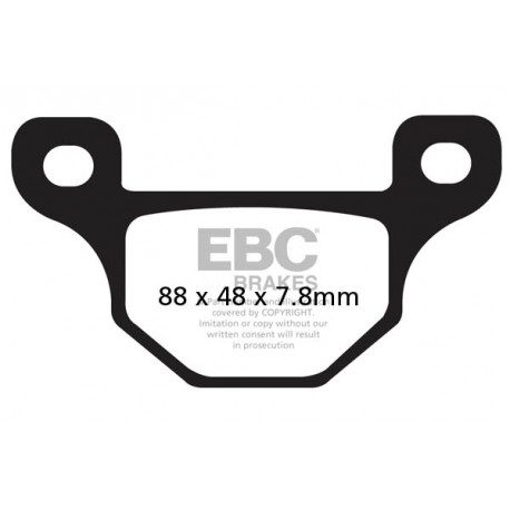 Brzdy EBC Moto EBC Parkovacia brzda FA481 | ebc-brzdy.sk