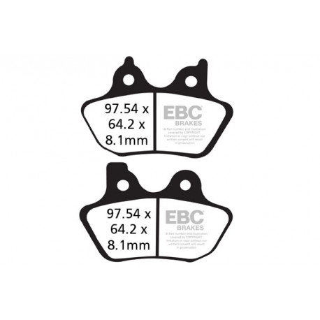 Brzdy EBC Moto EBC Brzdové obloženie FA400 | ebc-brzdy.sk